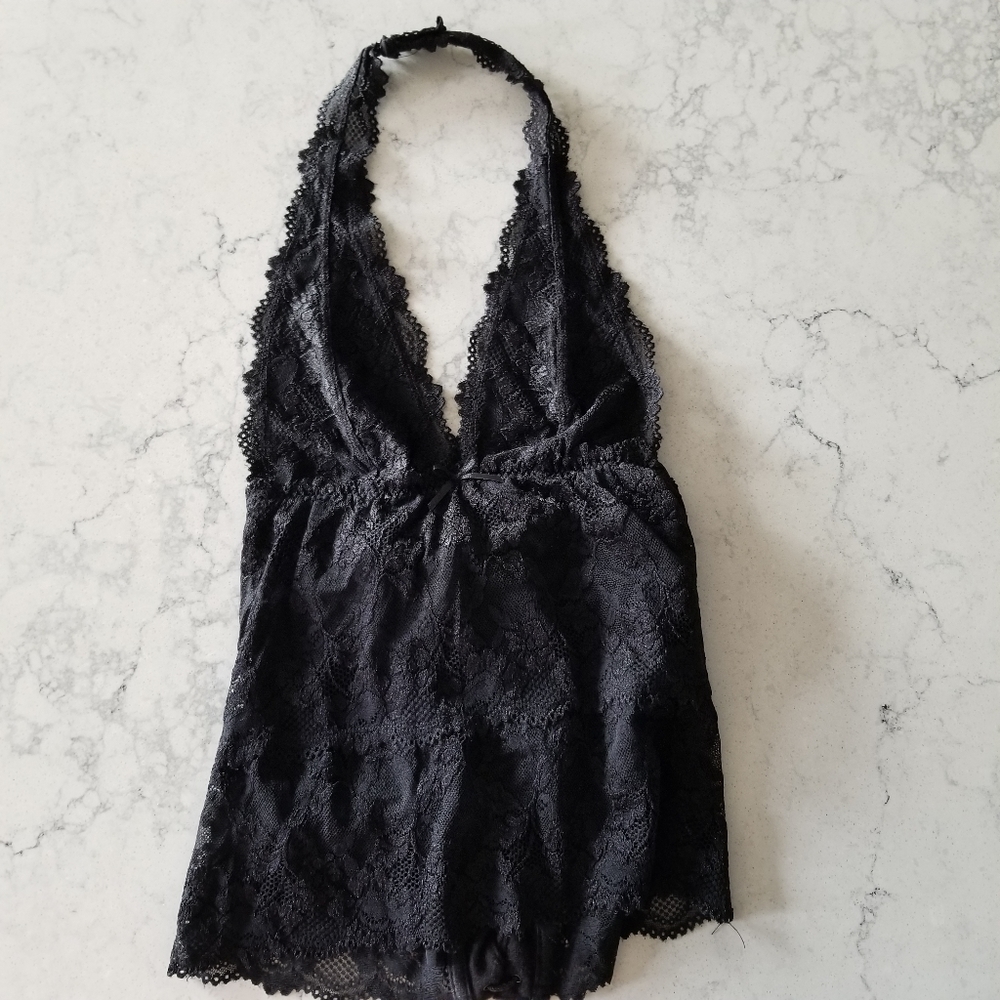 Black lace top